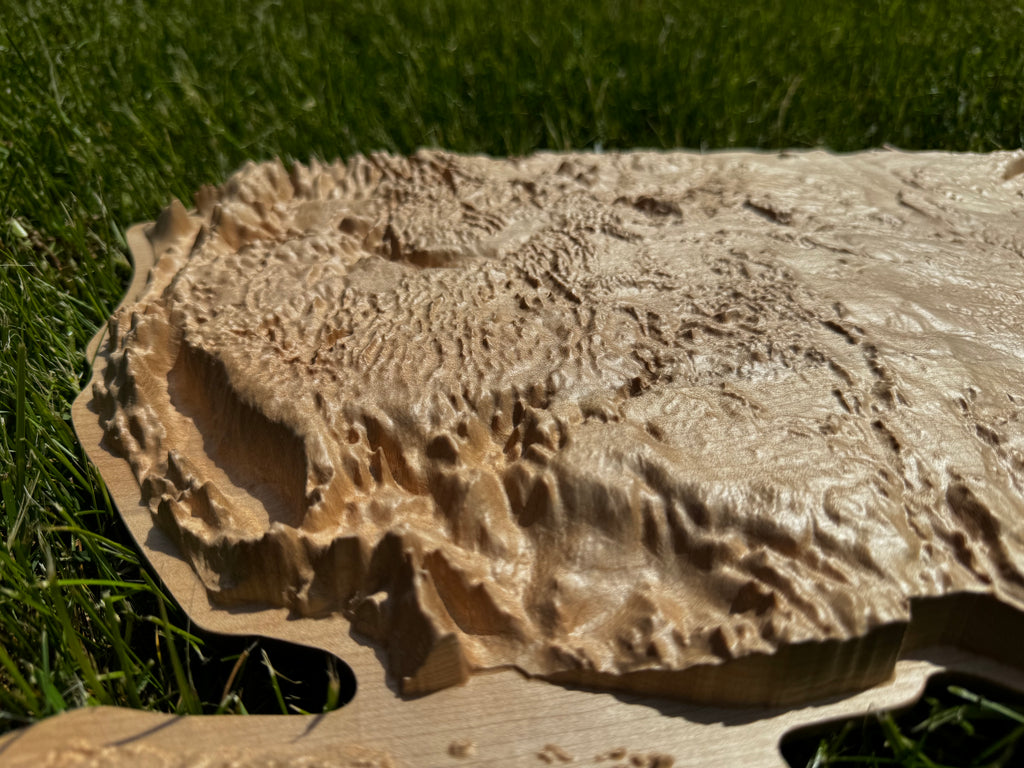 Mapa USA 3D kolor Natural, drewniana mapa podróżna, mapa topograficzna, mapa reliefowa
